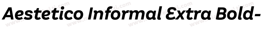 Aestetico Informal Extra Bold字体转换